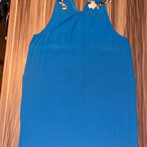 Michael Kors chain-link blue mini halter dress - Picture 4 of 13